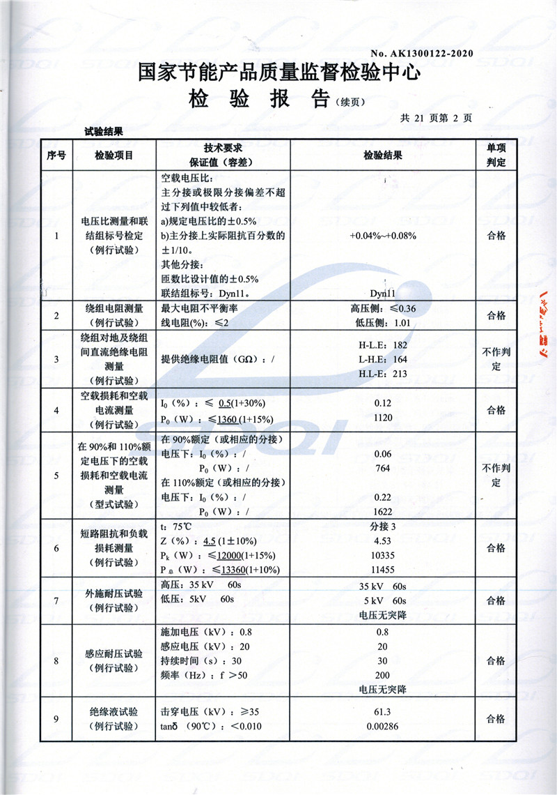 高低压试验报告-S11-1250丹阳丹阳丹阳油浸式变压器-2.jpg